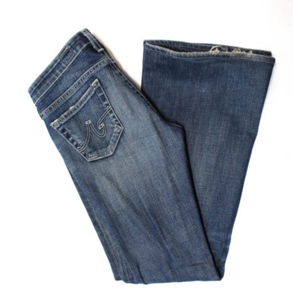 Ag Adriano Goldschmied Denim - AG Adriano Goldschmied Blue Belle Flare Leg Jeans
